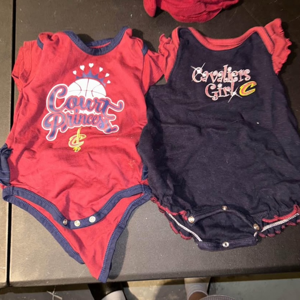 NBA Red and Blue Bodysuit One Piece Sporty Style
